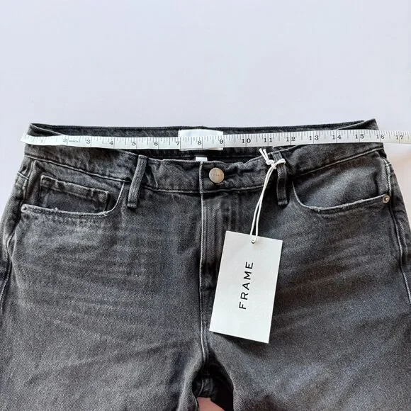 NWT FRAME Le Garcon Crop Straight Leg Boyfriend Jeans In Wilkinson Destruct 26